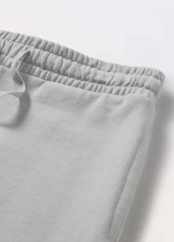 Pantaloni wide leg in french terry di puro cotone ragazza