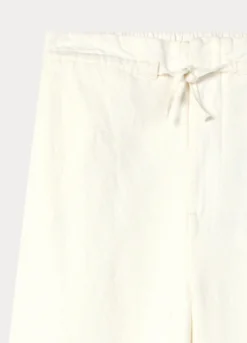 Pantaloni wide leg misto lino ragazza