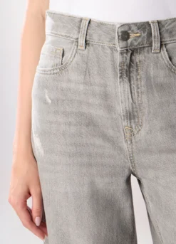 Pantaloni wide leg ripped donna