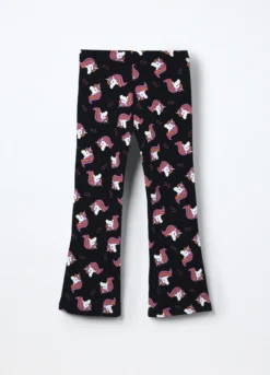 Pantaloni flare fit in cotone stretch bambina