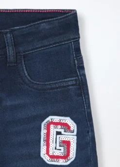 Pantaloni flare fit in denim bambina