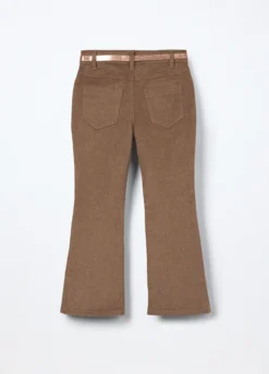 Pantaloni flare fit in velluto bambina