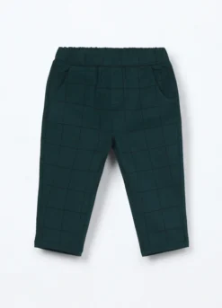 Pantaloni in cotone fleece stretch neonato
