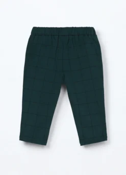 Pantaloni in cotone fleece stretch neonato
