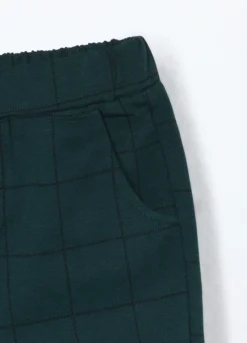 Pantaloni in cotone fleece stretch neonato