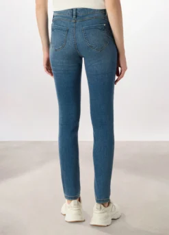 Pantaloni in cotone stretch donna