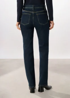 Pantaloni in denim di cotone stretch donna