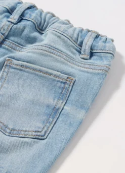 Pantaloni in denim di cotone stretch neonata