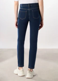 Pantaloni in denim misto cotone donna