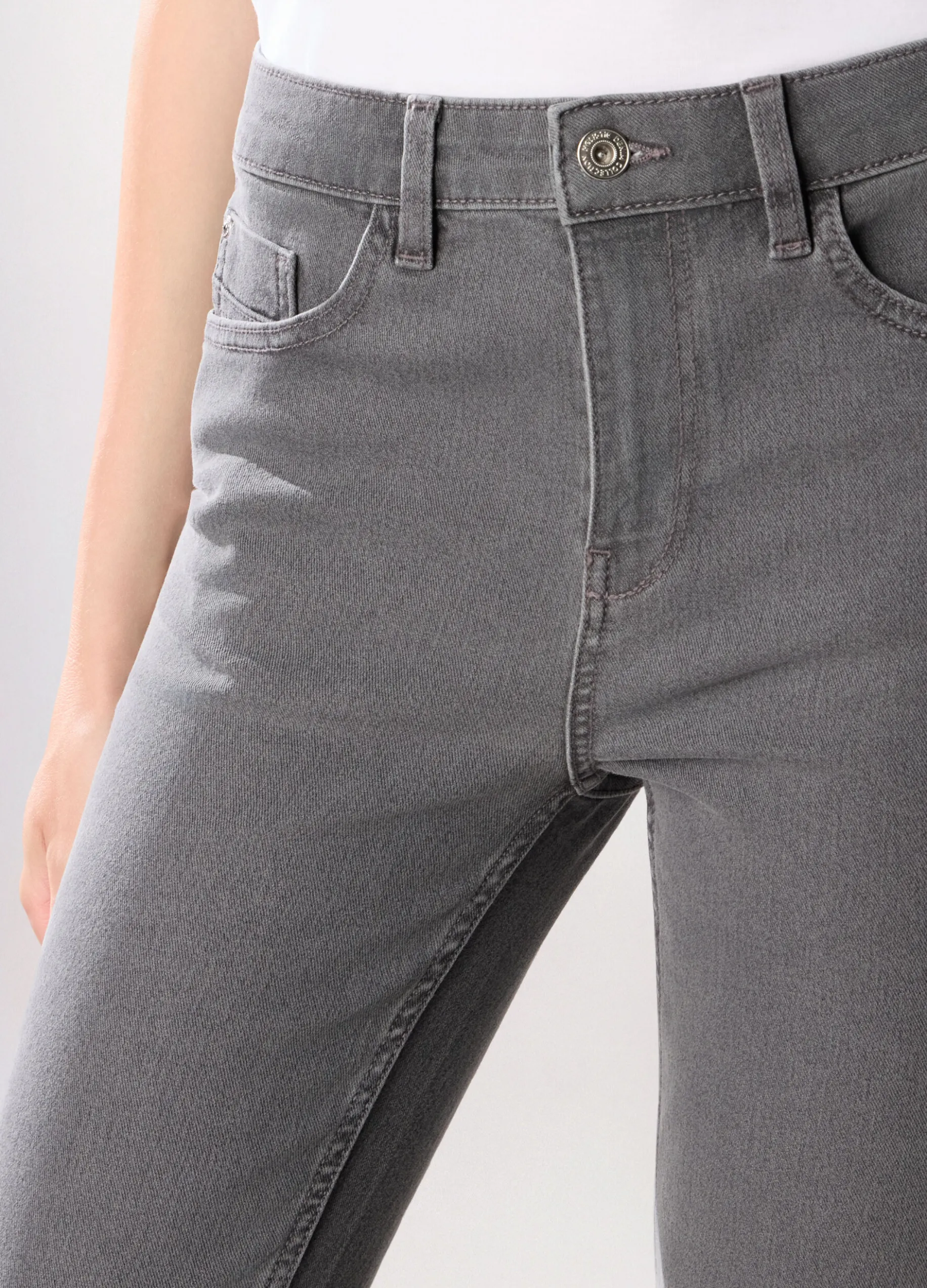 Pantaloni in denim misto cotone donna