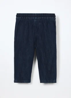 Pantaloni in denim misto cotone neonato