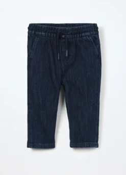 Pantaloni in denim misto cotone neonato