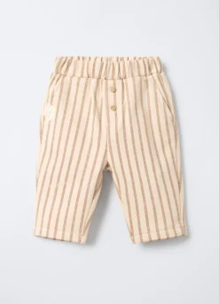 Pantaloni in felpa misto cotone neonato