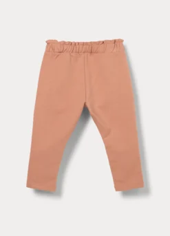 Pantaloni in french terry di cotone stretch bimba