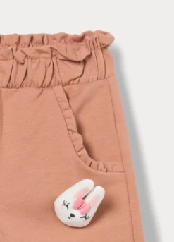 Pantaloni in french terry di cotone stretch bimba