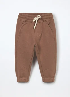 Pantaloni in french terry di puro cotone neonato