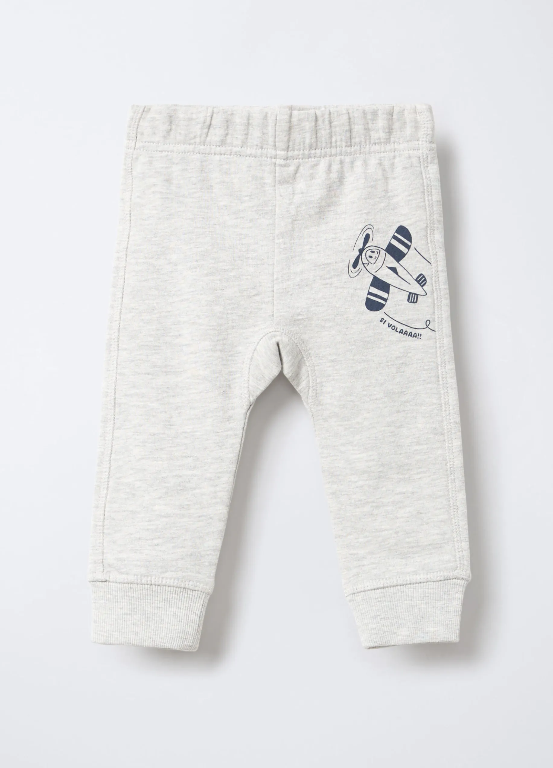 Pantaloni in misto cotone garzato Fit Regular bimbo