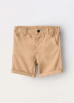 Pantaloni in twill di puro cotone neonato