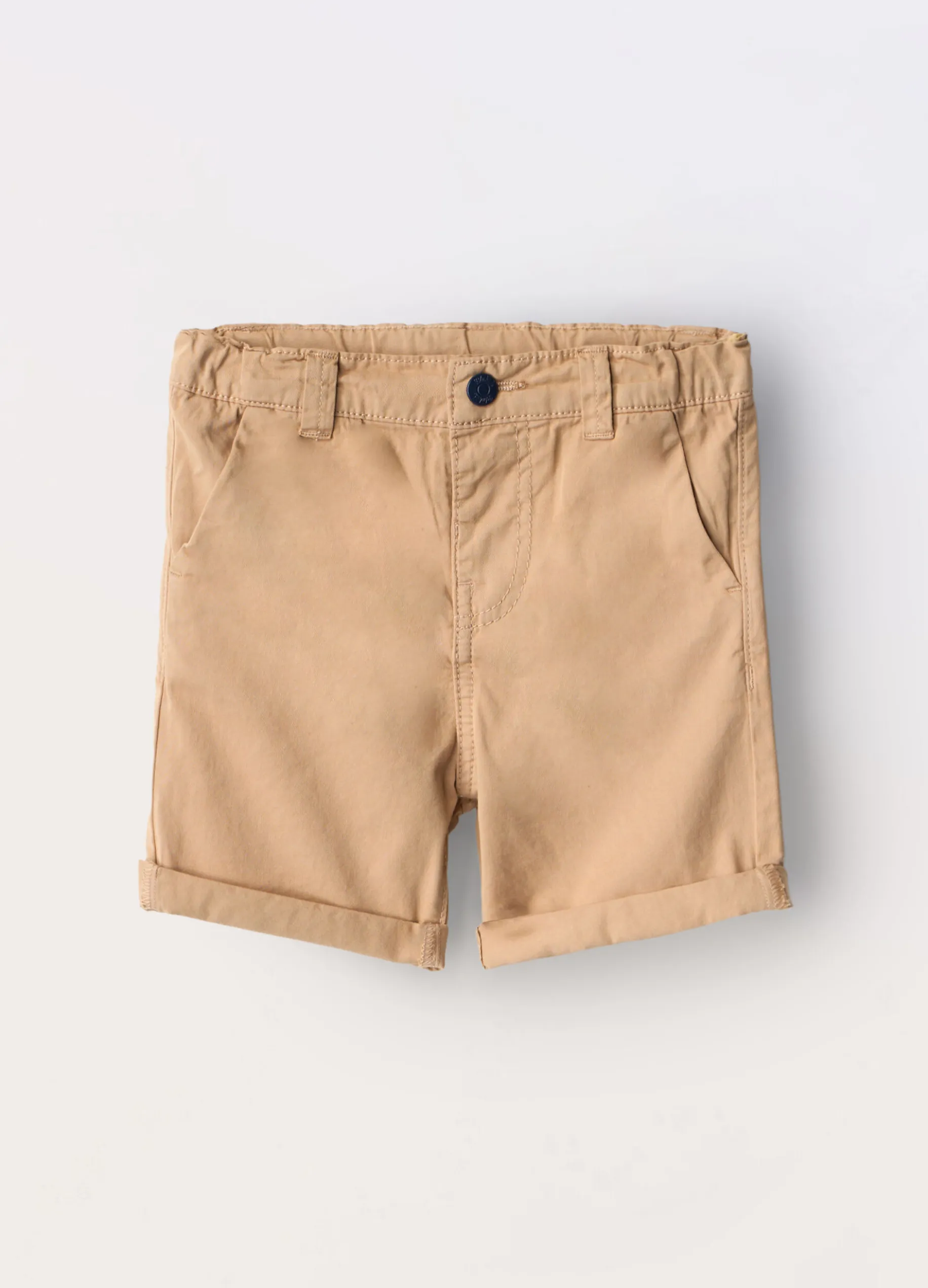 Pantaloni in twill di puro cotone neonato