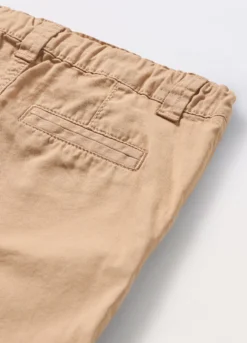 Pantaloni in twill di puro cotone neonato