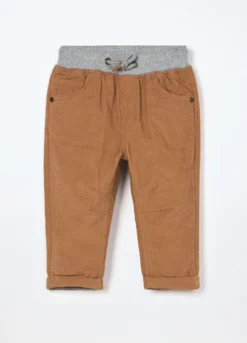Pantaloni in velluto a coste di puro cotone neonato