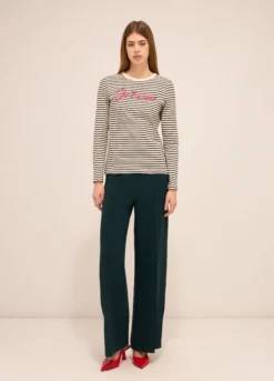 Pantaloni palazzo crêpe donna