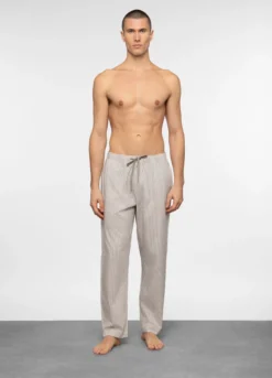 Pantaloni pigiama in tela di cotone uomo