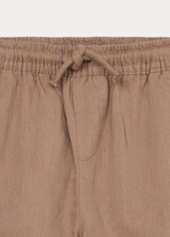 Pantaloni regular fit misto lino bimbo