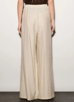 Pantaloni wide leg misto viscosa donna