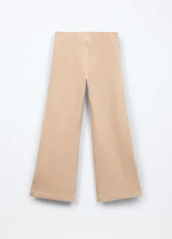 Pantaloni wide leg velours bambina