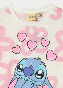 Pigiama corto Stitch in jersey di puro cotone bambina