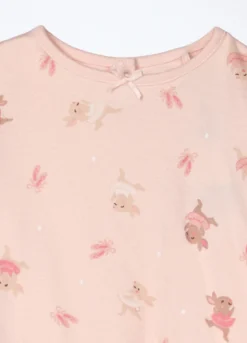 Pigiama lungo in interlock di puro cotone neonata