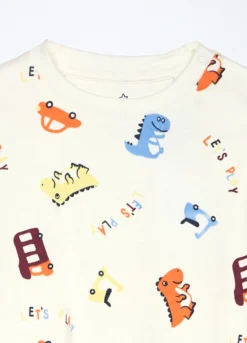 Pigiama lungo in interlock di puro cotone neonato