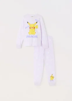 Pigiama lungo in jersey di puro cotone bambina