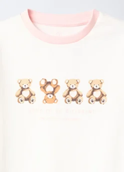 Pigiama lungo in jersey di puro cotone bambina
