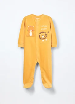 Pigiama velour misto cotone neonato
