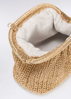Pochette crochet in filo lurex donna