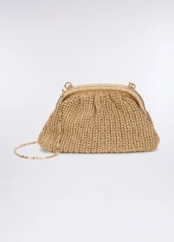 Pochette crochet in filo lurex donna