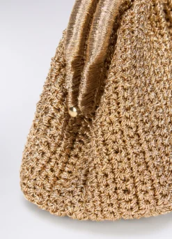 Pochette crochet in filo lurex donna