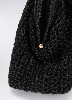 Pochette crochet in filo lurex donna