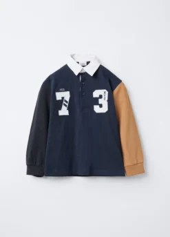 Polo in puro cotone Slub Rugby Fit bambino