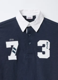 Polo in puro cotone Slub Rugby Fit bambino