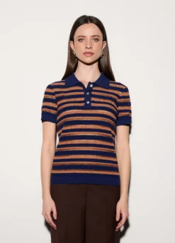 Polo a righe donna