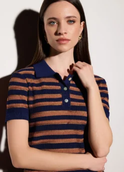 Polo a righe donna