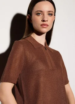 Polo in costina donna