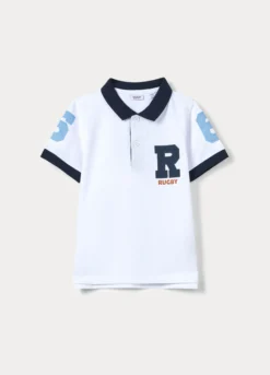 Polo in cotone stretch piquet bambino