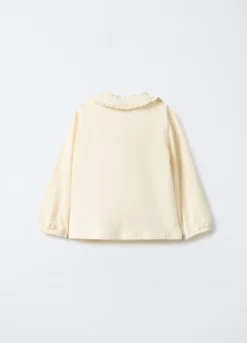 Polo in jersey di cotone stretch bimba