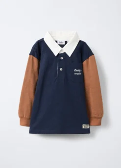 Polo in jersey slub di puro cotone bimbo