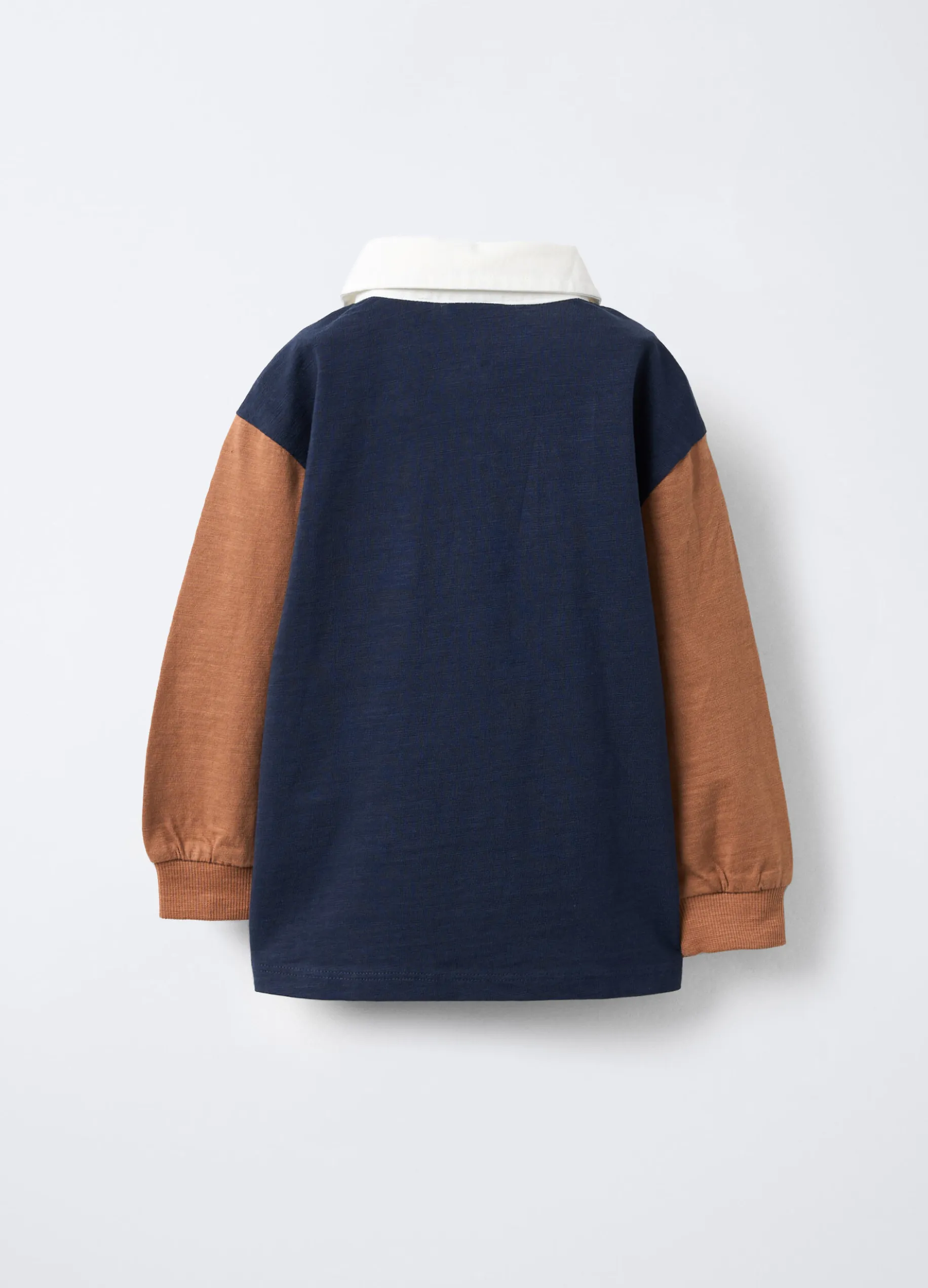 Polo in jersey slub di puro cotone bimbo