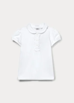 Polo in puro cotone Piquet bimba